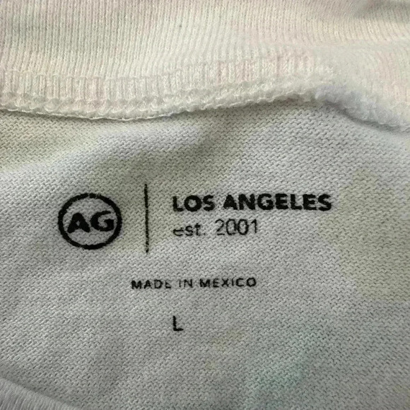 AG Bryce Crew CLASSIC CREW NECK TEE SIZE LARGE WHITE - Picture 7 of 8